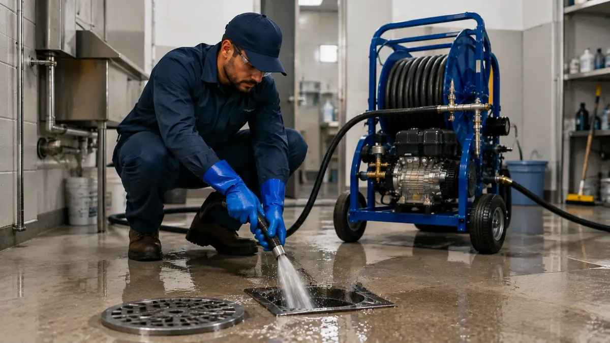 Floor Drain Hydro Jet Cleaning in Atherton
