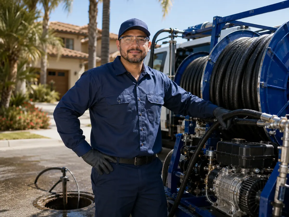 Hydro jet sewer cleaning in Atherton