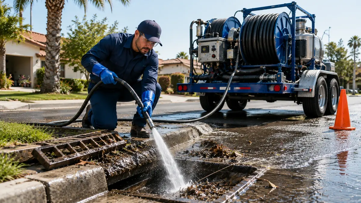 Storm Drain Hydro Jet Cleaning in Atherton