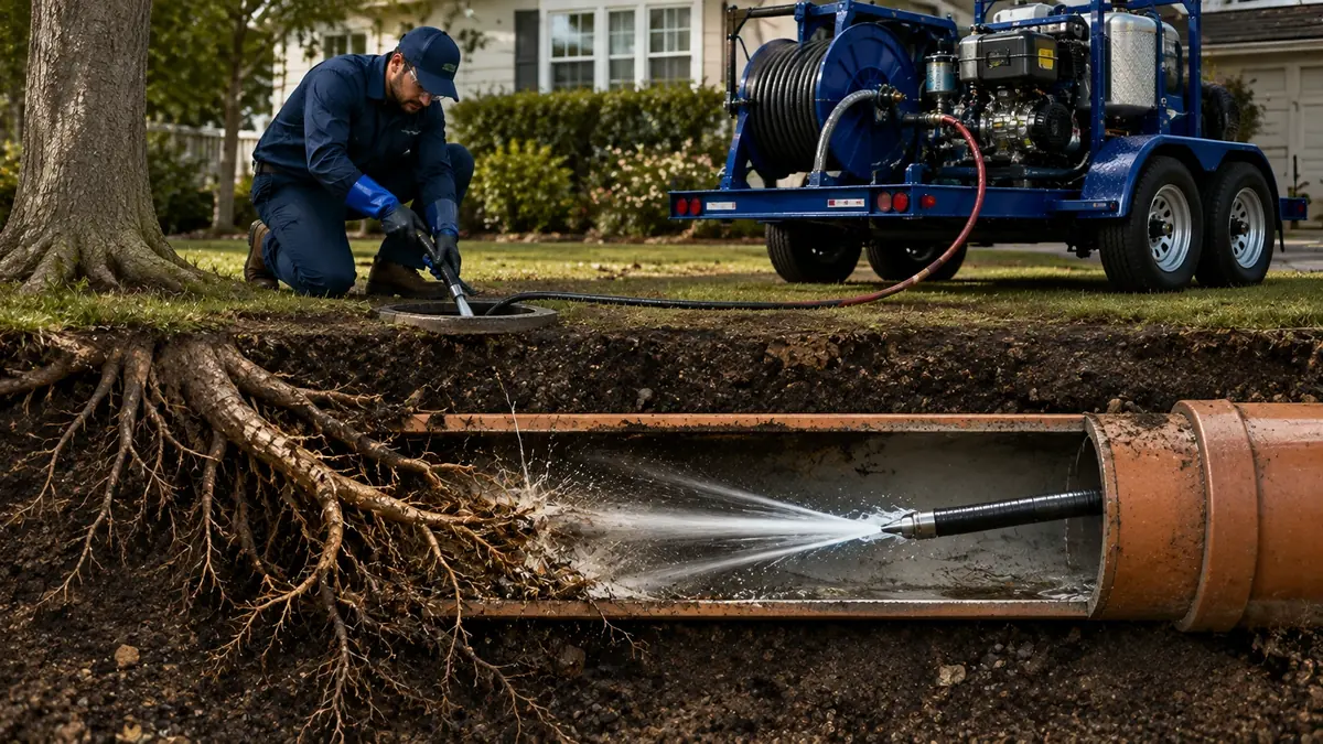 Tree Root Removal with Hydro Jetting in Atherton